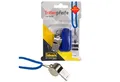 Idena Trillerpfeife Idena 40187 - Triller-Pfeife aus Metall, Signal-Pfeife mit blauem