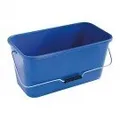 Teko Plastic Wischeimer mit Metallhalterung, 12 l, blau, Einheitsgröße