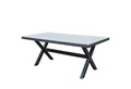 osoltus Gartentisch osoltus Gartentisch X Leg Aluminium Kunststoffholz 180 x 90 cm Ash