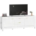 TV-Schrank Hochglanz TV Lowboard für Fernseher bis zu 75 Zoll 180 x 40 x 66 cm