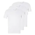 BOSS Herren Classic T-Shirts Kurzarm Shirts Pure Cotton Crew-Neck 3er Pack, Farbe:Weiß, Artikel:-100 White, Größe:XL