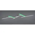 Trio 628410507 LED-Deckenleuchte Arvin 1x22w + 8W | 2600lm | 2700-6500K | RGB - einstellbar, Fernbedienung, dimmbare, separate Schalter, mattes Nickel
