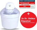 MIA Perfect Mix Eismaschine Eiscreme Maschine 4in1 Speiseeismaschine Weiß NEU