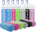 Sukeen Kühltuch Set, kühlendes Handtuch Kühltücher Hals, Handtuch kühlend, Cooling Towel, Kühltücher Sport, Kühlendes Tuch, Eishandtücher für Wandern, Laufen, Tennis, Reisen,