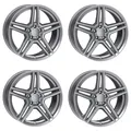 4 Rial Felgen M10 6.5Jx17 ET44 5x112 GRA für MERCEDES-BENZ A B CLA GLA GLB