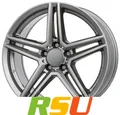 Rial M10 metal-grey 6.5x17" ET44 LK5 112 ML 66.5 Alufelgen 17 Zoll