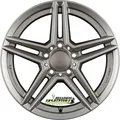 Rial M10 metal-grey 6.5x17 ET44 - LK5/112 ML66.5 Felge Alu