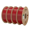 eSUN PLA Filament 1.75mm, PLA Basic 3D Drucker Filament Maßgenauigkeit +/- 0.03mm, 1KG pro Spule, 4 Spulen 3D Druck 3D Filament, Feuerwehrrot-4KG