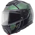 Schuberth C5 Globe Klapphelm, schwarz-grün, Größe S für Männer