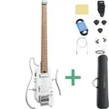 Donner HUSH-X PRO Silent E-Gitarre white