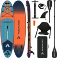 AQUALUST 10.6 iSUP Board Stand Up Paddle Surfboard aufblasbar Komplettset 320cm - Inhalt: Boardset+Kajakpaddel+Sitz