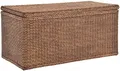 Korb-Outlet Truhe/Wäschetruhe aus Rattan (Vintage Braun, MAX)