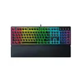 Razer Ornata V3 - Flache Mecha-Membran-Tastatur Chroma RGB (Flache Tasten, Mecha-Membran-Switches, Magnetische Soft-Touch-Handballenauflage) UK-Layout | Schwarz