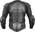 BULLDT Protektorenjacke 2in1 Titan Motorrad Motocross Skatebording Protektoren, Größe:60/4XL, Farbe:Schwarz