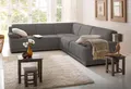 Ecksofa HOME AFFAIRE "Telos mit Boxspring Unterfederung für hohen Komfort, L-Form", grau, B:259cm H:80cm T:289cm