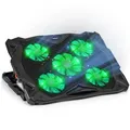Duronic LC1 Laptop Kühler, Notebook Kühler Gaming, Lüfter Kühlmatte, Laptop Cooling pad Ventilator, Höhenverstellbarer Laptop Kühler Ständer, Laptoperhöhung, Laptopständer für Home Büro Gaming