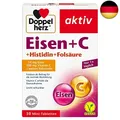 Doppelherz Eisen + C + Histidin + Folsäure - Folsäure als Beitrag für die no