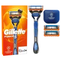 Gillette Fusion5 Systemklingen 3er + Handstück + Reiseetui "UEFA Champions League" Rasierklingen + Handstück + Reiseetui