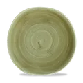 Churchill STONECAST Burnished Green Organic Round Plate Teller Porzellan 26,4 cm