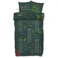 SkyBrands Bettwäsche Schlafschule - Das kleine 1x1 - Wende-Bettwäsche-Set, 135x200 & 80x80, Baumwolle, 100% Baumwolle schwarz