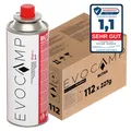 EVOCAMP 112x Butan Gaskartuschen 227g Typ MSF-1a für Campingkocher, Gasheizung