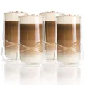 Latte Macchiato Gläser 350ml Doppelwandig Kaffee Thermogläser Cappuccino Tass...