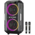 W-king Wireless Bluetooth Speaker T9 Pro 120W (black) (Aktiv, 1x 120 W) (T9 Pro black)
