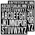 2 Blatt Selbstklebende Buchstaben Aufkleber Klebebuchstaben Groß zum Aufkleben Scrapbook Wasserfeste Vinyl Alphabet für Basteln im Freien Schilder Poster Briefkasten Fenster und Auto (Weiß)