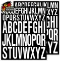 Selbstklebende Vinylbuchstaben 2er-Set für DIY Dekor Basteln wetterfest Weiß
