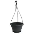 Blumenampel für Balkon und Garten Deko aus Kunststoff