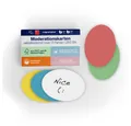 magnetoplan® Moderationskoffer Moderationskarten selbstklebend 250 Stk., 5-farbig