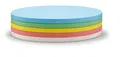 magnetoplan Selbstklebende Kommunikationskarten oval, 5 Farben sortiert, 250 Stk