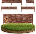 BOOGARDI Beeteinfassung Weide · 1x 10x60cm · Garten Steckzaun Beetumrandung Rasenkanten Beetbegrenzung Weidenzaun 12 Größen erhältlich