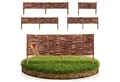 BooGardi Beetumrandung Steckzaun zur Beetumrandung aus Weide · 12 Größen, LxH: 60x10 cm, 1x Beeteinfassung 10 cm hoch x 60 cm lang, Weidenzaun · Rasenkanten zur Beetbegrenzung · Holz · Garten