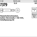 Iso 7379 Pass-schulterschraube Schaftpassung H8 M8x50 Stahl 12.9 Blank Innensechskant 50 Stk