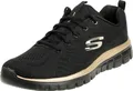 SKECHERS GRACEFUL 12615-BKRG Kinder Sportschuhe - schwarz r. 35