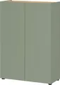 Germania Schuhschrank 1590-629 GW-Alviano, in Taupegrün/Navarra-Eiche-Nb., mit Platz für bis zu 12 Paar Schuhe, 74 x 105 x 33 cm (BxHxT)