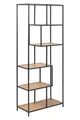 Regal Wandregal Bücherregal Raumteiler Standregal 6 Fächer Wildeiche Metall