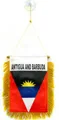 Wimpel ANTIGUA UND BARBUDA 15x10cm - ANTIGUA AND BARBUDA Mini Flagge 10 x 15 cm