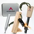 Atacama NEU Feuerstahl Survival Set inkl. Multitool, Kienspan Zunder, Blasrohr und Feuerstein - Outdoor Ausrüstung & Bushcraft Ausrüstung - Firestarter - Ewiges Streichholz Wasserfest Fire Starter