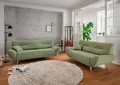 Home affaire Polstergarnitur Drago, modern und zeitlos, aktuelle Formensprache, komfortabel, (Set, 2-tlg., 3-Sitzer und 2-Sitzer), als Sessel/Polsterecke erhältlich, versch. Stoffe, inkl. 2 Zierkissen
