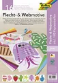 folia Flecht- & Webmotive Set, DIN A4, 16 Blatt, sortiert in 8 versch. Designs