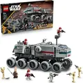 LEGO Star Wars: The Clone Wars Republikanischer Juggernaut - Spielzeug mit Transportfahrzeug - Bauset mit Lichtschwert - Kreatives Konstruktionsspi... - Bronze