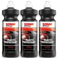 3x SONAX PROFILINE Plastic Protectant Exterior Kunststoffversiegelung außen 1L