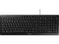 CHERRY STREAM, Tastatur, Standard, Cherry SX Scherentechnology, kabelgebunden, Schwarz
