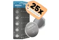 ABSINA CR1620 3V Lithium Knopfzelle 25er Pack - 1620 - für Autoschlüssel Knopfzelle, (5 St)