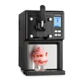 Eiscrememaschine Eisbereiter Automat Kompressor Softeis 1,5l Edelstahl schwarz