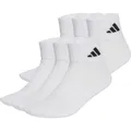 adidas Cushioned Essentials Ankle 6er Pack Socken (Größe 46 , white-white-black)