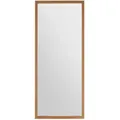 Wandspiegel Alwar, Eiche, Glas, Eiche, massiv, rechteckig, 50x120x2 cm, senkrecht und waagrecht montierbar, Ganzkörperspiegel, Spiegel, Wandspiegel