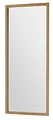 Robas Lund Garderobenspiegel mit Rahmen Eiche Massivholz, BxHxT 50x120x2 cm